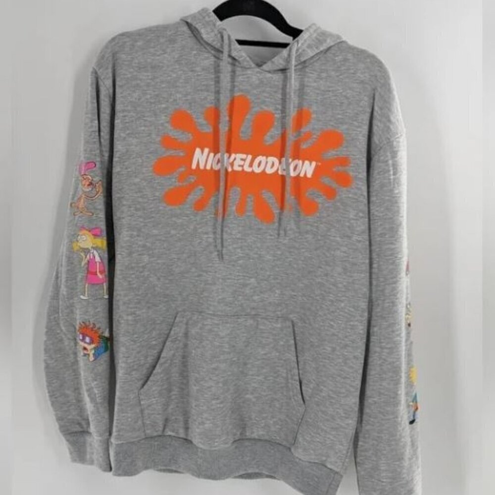 Nickelodeon Womens Size Medium Hoodie Sweatshirt Cartoon Characters Rugrats